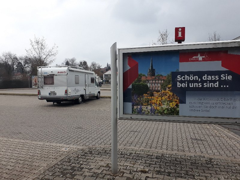 20190301_172036.jpg - Zunächst fahren wir aber auf den kostenlosen Wohnmobilstellplatz am Alexanderbad, in Erbach.